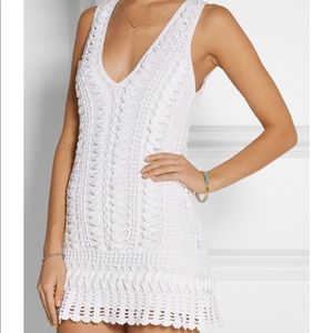 MELISSA ODABASH KNIT SUMMER HAIRPIN LACE DRESS